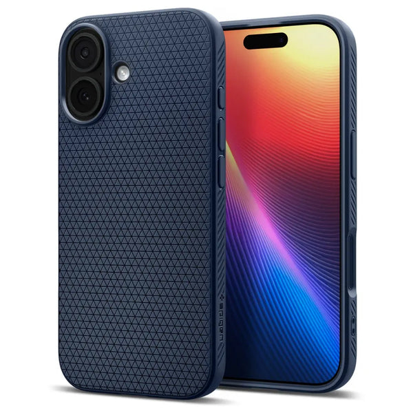 Image of Spigen ACS10370 mobile phone case 16 cm (6.3") Cover Blue. Navy
