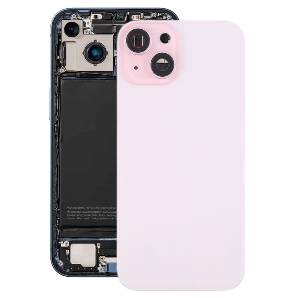 EU Product - iPhone 15 Plus Back Cover with Small Parts (No Logo) - Pink thumbnail