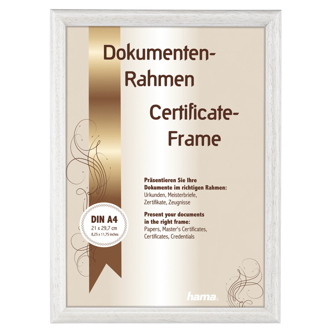 Image of Hama Phoenix - Glass - Wood - White - Single picture frame - 15 x...