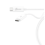 j5create JUCX01 USB cable 0.7 m USB 3.2 Gen 2 (3.1 Gen 2) USB C White