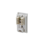 connektgear Single IDC RJ45 Shuttered Module 25 x 50mm (Cat5e) - White