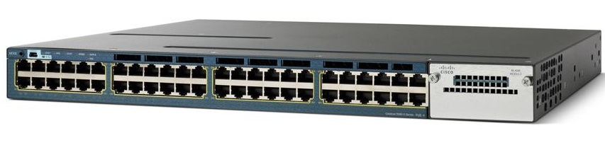 Cisco WS-C3560X-48P-S-RF 48-Port 1U Network Switch