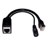 Tycon Systems POE-INJ-LED-S network splitter Power over Ethernet (PoE) Black