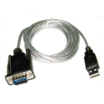 Sabrent USB/DB9 Adapter serial cable Black 70.9" (1.8 m) USB Type-A DB-9