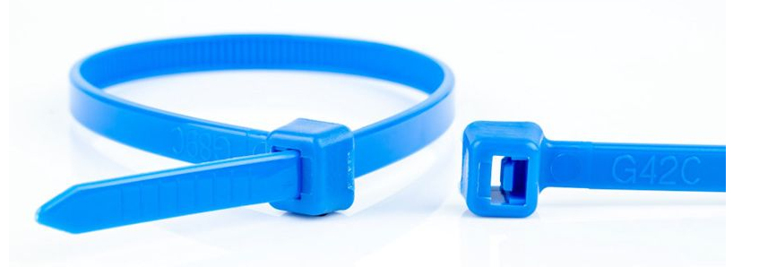 WKK 110124671 cable tie Releasable cable tie Plastic, Polyamide Blue 100 pc(s)