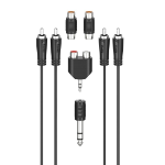Hama 00205175 audio kabel 2,5 m 2 x RCA Zwart