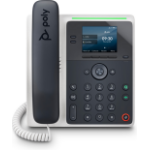 POLY Edge E100 IP Phone and PoE-enabled with Power Supply