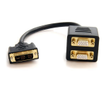 StarTech.com DVISPL1VV video cable adapter 11.8" (0.3 m) DVI-I 2 x VGA (D-Sub) Black