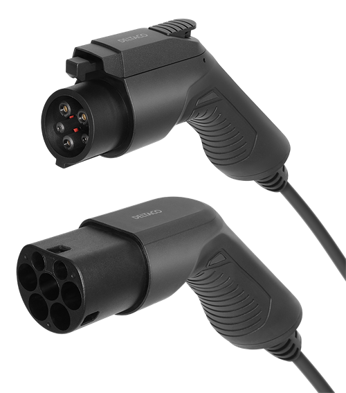 EU Product - e-Charge, cable type 2 - type 1, 1 phase, 16A, 5m thumbnail