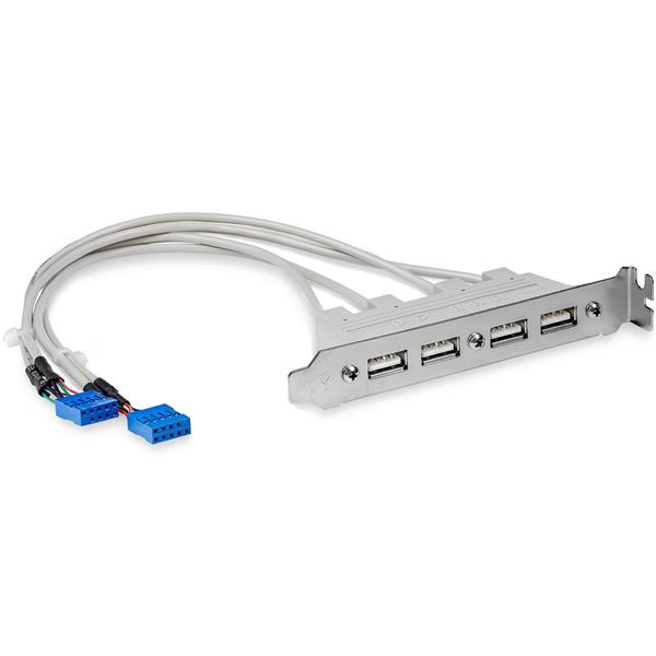 Image of StarTech.com 4 Port USB A Female Slot Plate Adapter