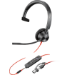 POLY Blackwire 3315 Monaurales USB-C-Headset, zertifiziert für Microsoft Teams, + 3,5-mm-Stecker + USB-C/A-Adapter