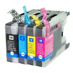 CTS Compatible Brother LC1280 Multipack 4 also LC1220/LC1240 Inkjets