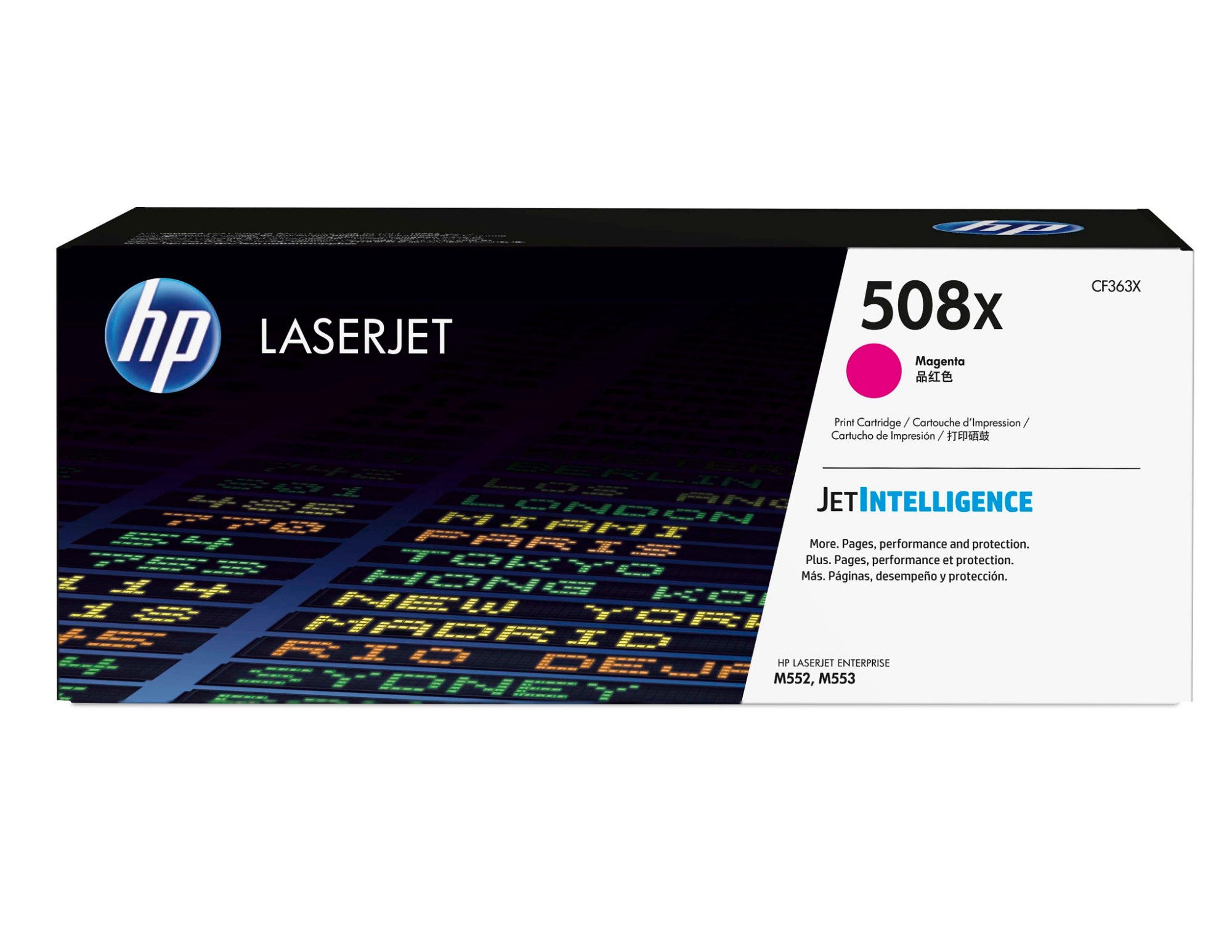 HP CF363X/508X Toner cartridge magenta. 9.5K pages ISO/IEC 19798 for H