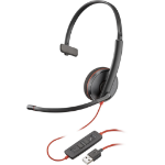Poly Poly Blackwire 3210 Monaural USB-A Headset (Bulk)   EOL - change to 8X214A6