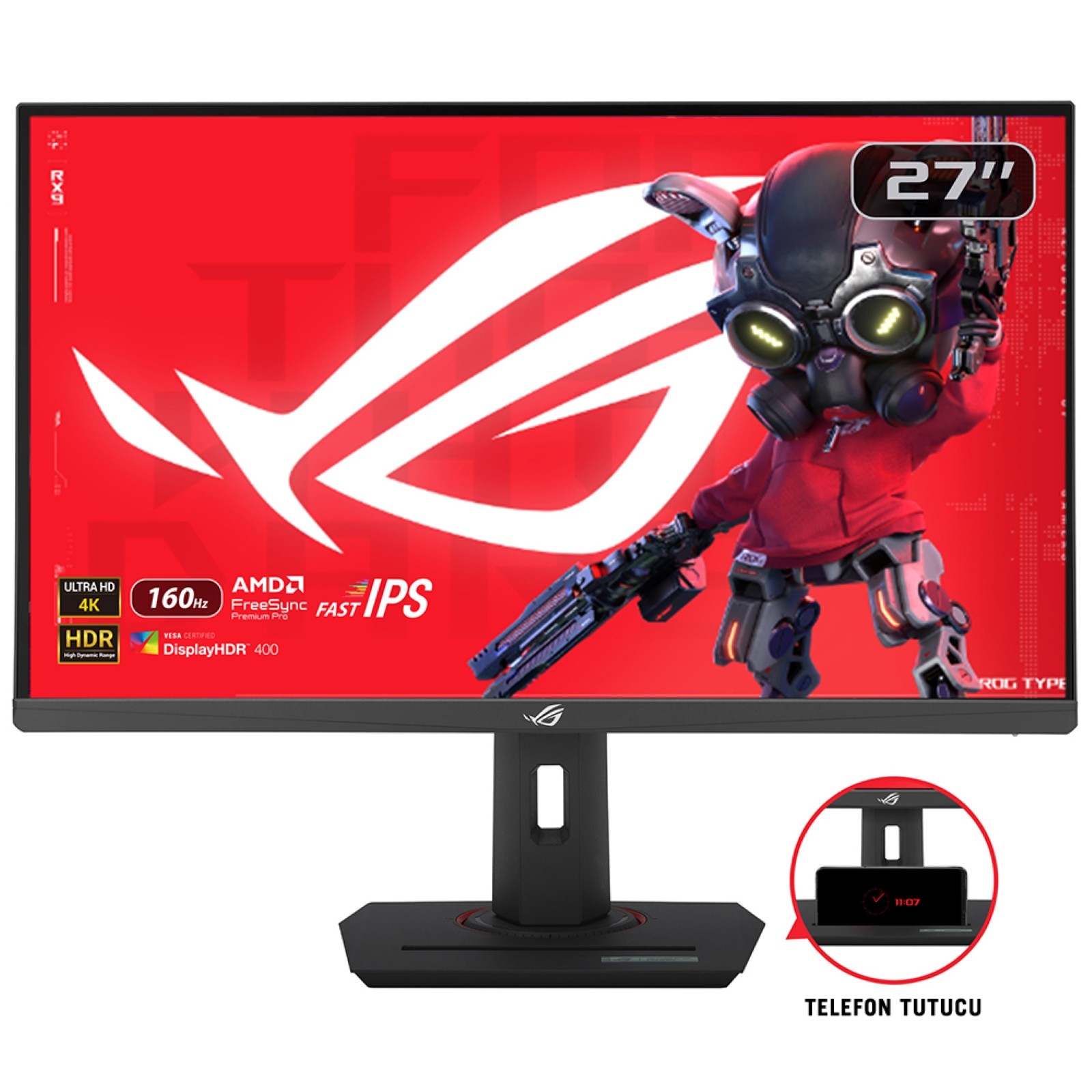 ASUS XG27UCS computer monitor 68.6 cm (27") 3840 x 2160 pixels 4K Ultra HD LCD Black