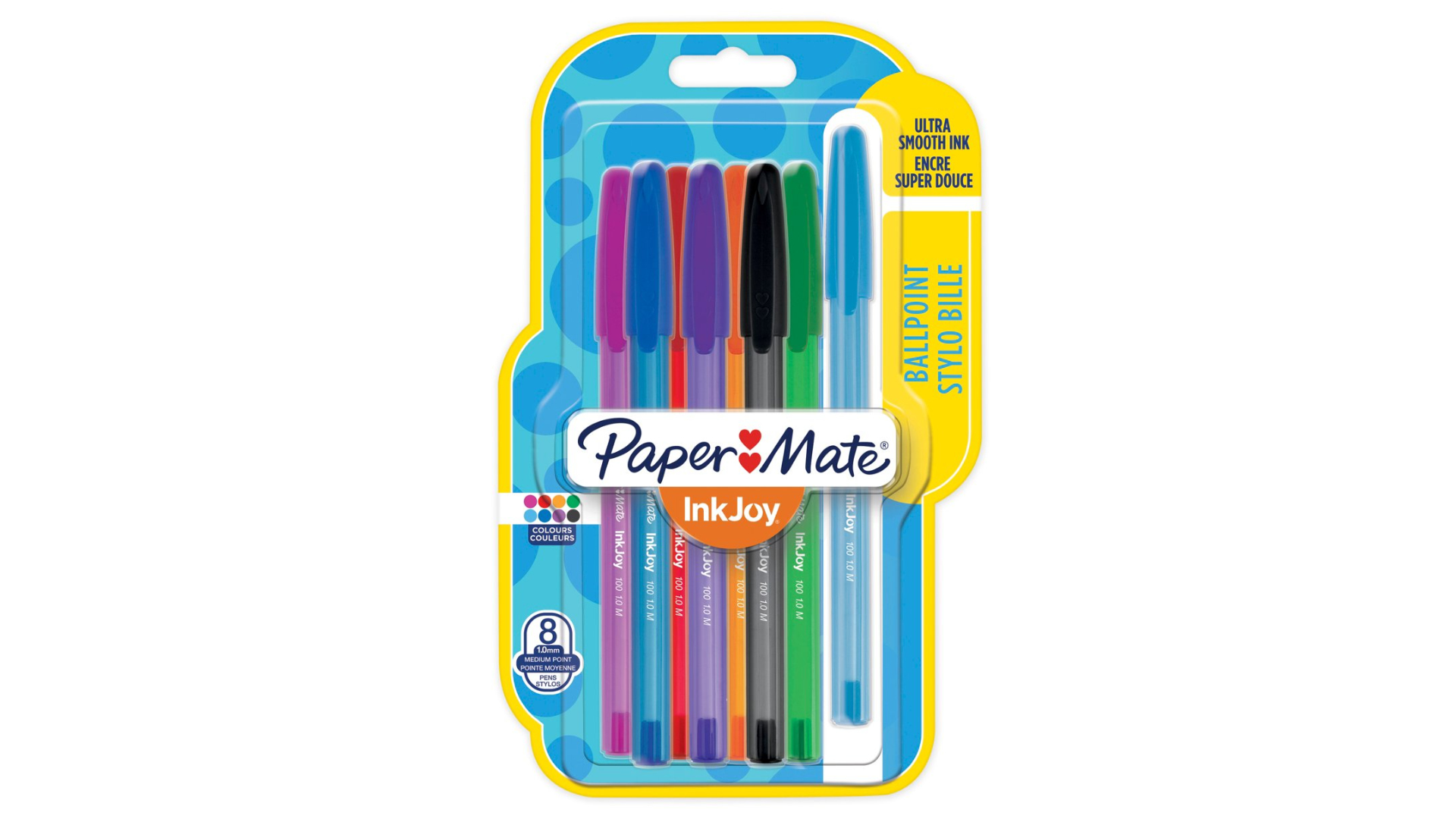 Image of Papermate InkJoy 100ST Assorted colours Stick ballpoint pen Medium...
