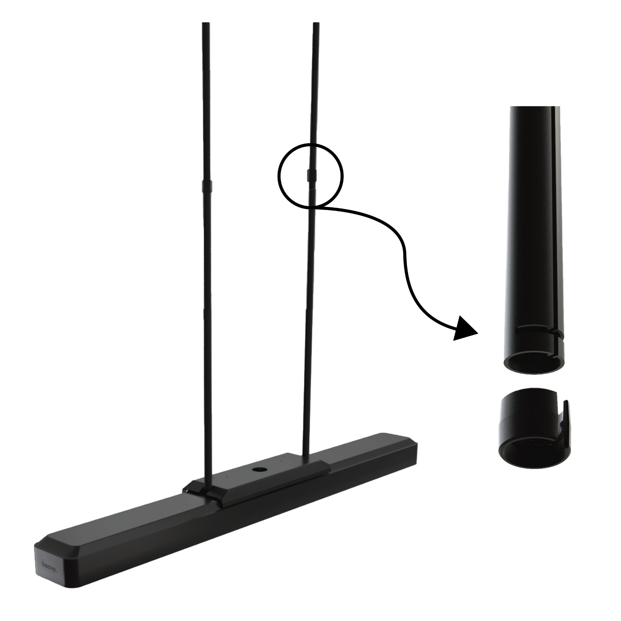 Biamp DCC-Kit Ceiling Cable sleeve Black 4 pc(s)