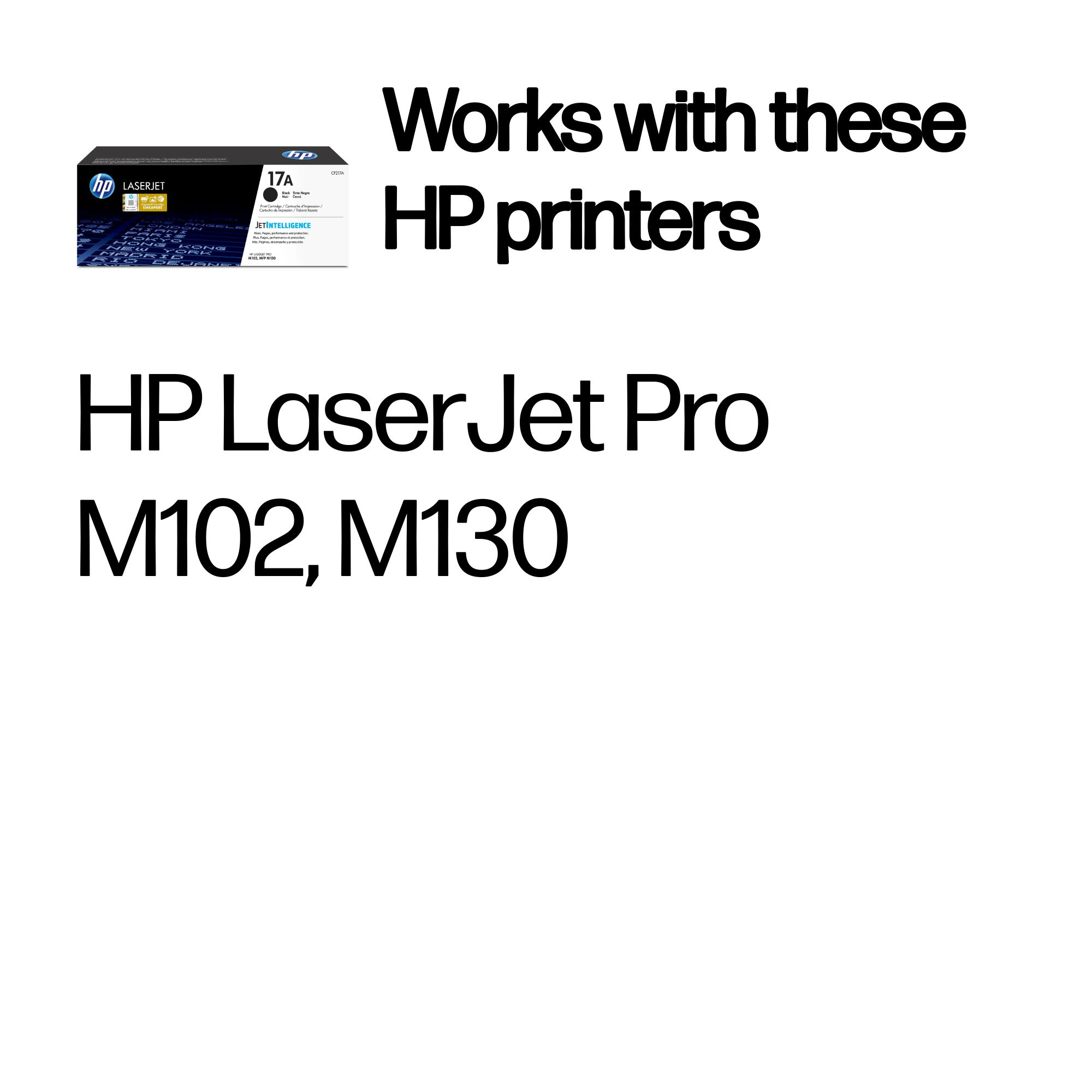 HP CF217A/17A Toner cartridge black, 1.6K pages ISO/IEC 19752 for HP Pro M 102