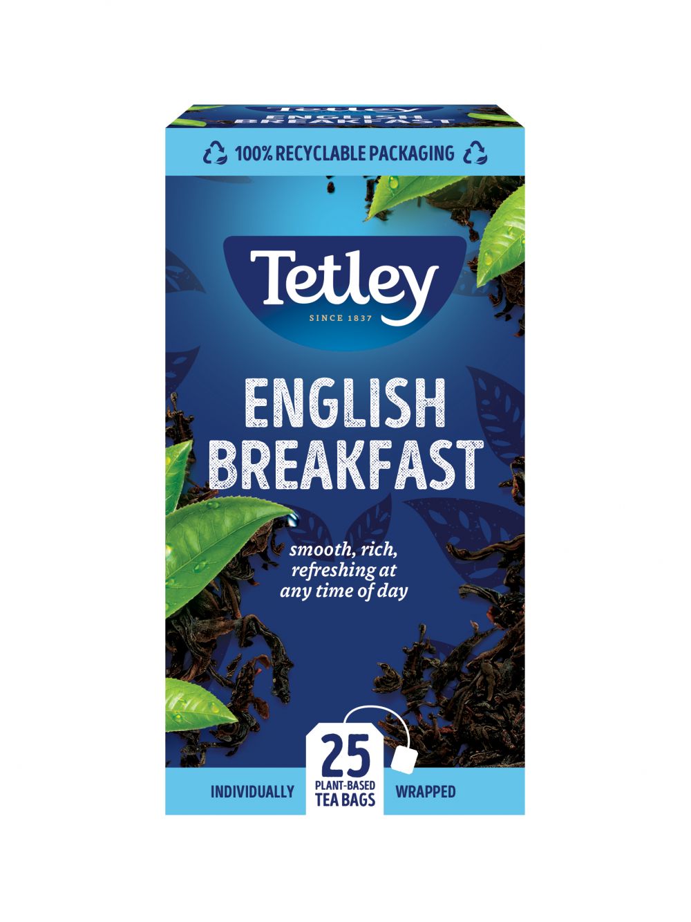 Tetley English Breakfast String & Tag Envelope Tea Bags Pack of 25