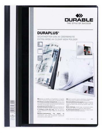 Photos - Accessory Durable Duraplus report cover Black 257901 