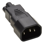 Tripp Lite P014-000 power plug adapter C14 C6 Black