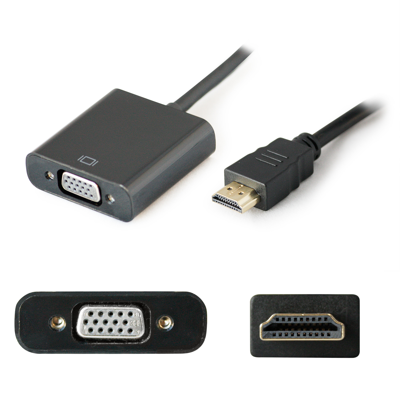 Add-On Computer Peripherals (ACP) 0B47069-AO cable interface/gender adapter HDMI VGA Black