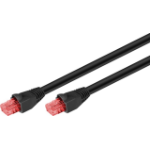 Goobay 55432 networking cable Black 10 m Cat6 U/UTP (UTP)