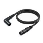 JLC XLR22 XLR 90-Degree Male to Female Cable 2M