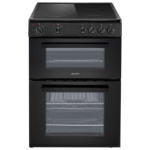 electriQ 60cm Twin Cavity Electric Cooker - Black