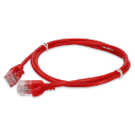 AddOn Networks ADD-1FSLCAT6A-RD networking cable Red 0.3 m Cat6a U/UTP (UTP) Round