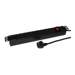 Videk PDU Vertical 10 x IEC C13 Sockets to UK Mains Plug 3m