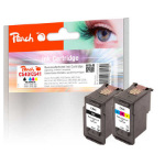 Peach PI100-239 inktcartridge 2 stuk(s) Normaal rendement Zwart, Cyaan, Magenta, Geel
