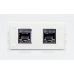 Vivolink WI221283 socket-outlet 2 x RJ-45 White