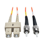 Tripp Lite N504-02M fiber optic cable 78.7" (2 m) 2x SC 2x ST Orange
