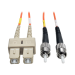 Tripp Lite N504-02M InfiniBand/fibre optic cable 78.7" (2 m) 2x SC 2x ST Orange