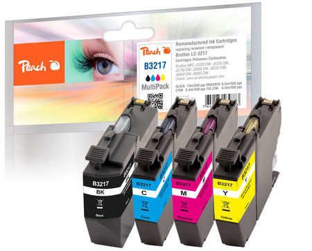 Image of Peach 320280 ink cartridge 4 pc(s) Compatible Black, Cyan,...