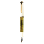 Pelikan M400 fountain pen Built-in filling system Gold, White 1 pc(s)