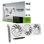 ASUS nVidia GeForce PRIME-RTX5070-O12G-WHITE RTX5070 2557MHz Boost Clock, RAM 28Gbps, 1005 AI TOPs, Digital Max Resolution 7680 x 4320