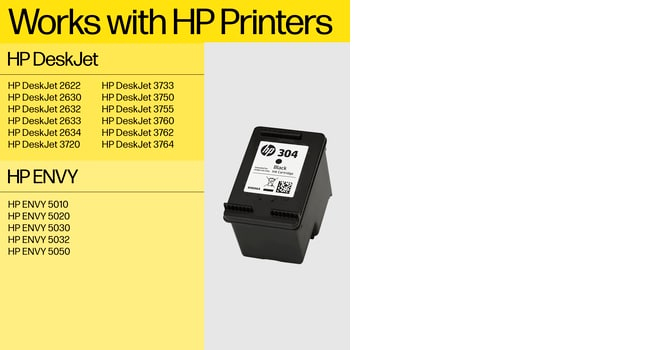 HP 304 Ink Cartridge Twin Pack Black/Tri-color CMY 3JB05AE