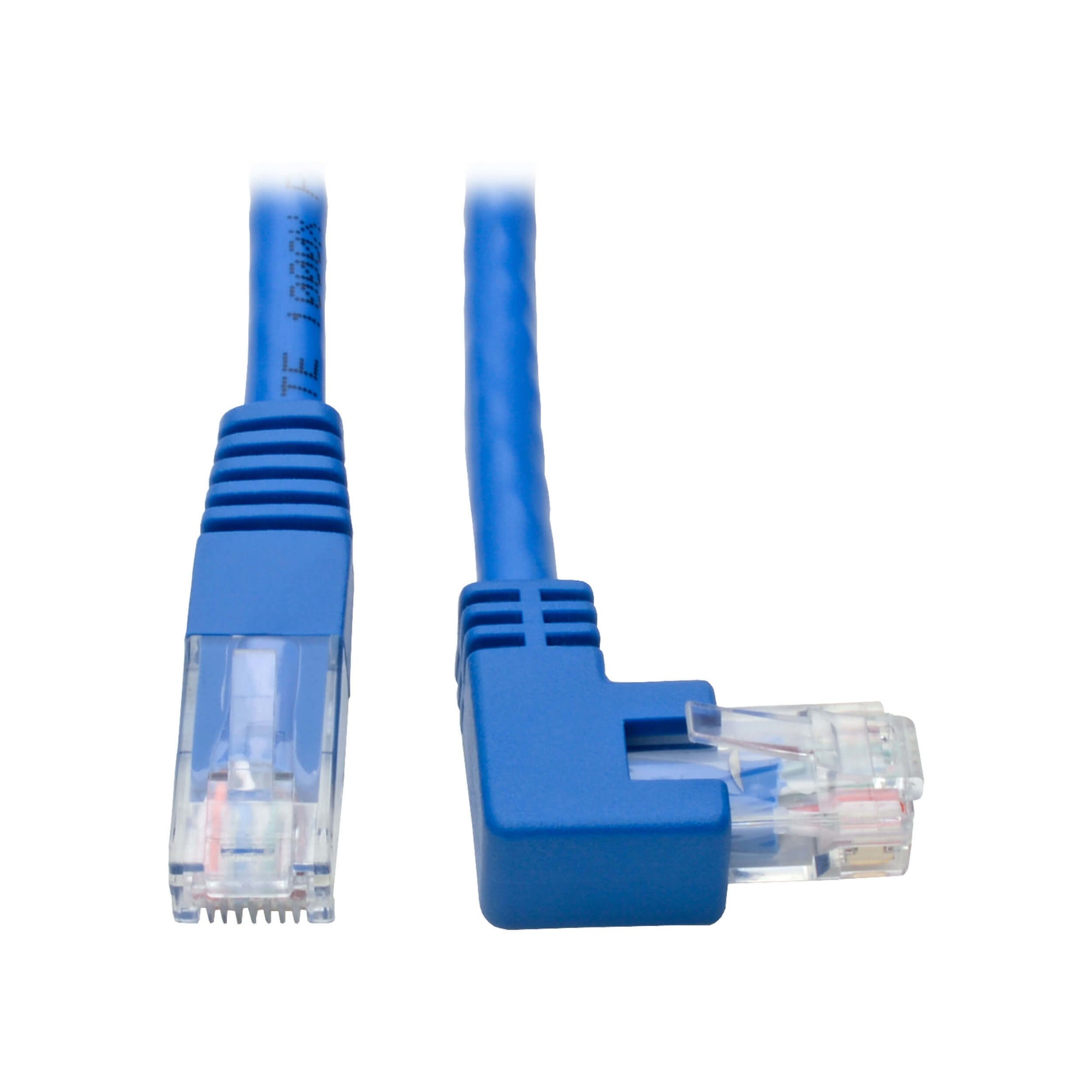 Tripp Lite Right Angle Cat Gigabit Molded Utp Ethernet Patch Cable Rj Right Angle M To Rj