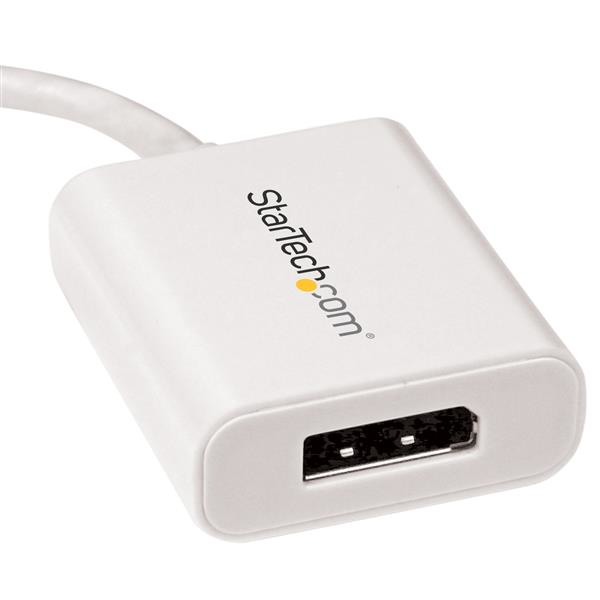 StarTech.com USB-C to DisplayPort Adapter - 4K 60Hz - White