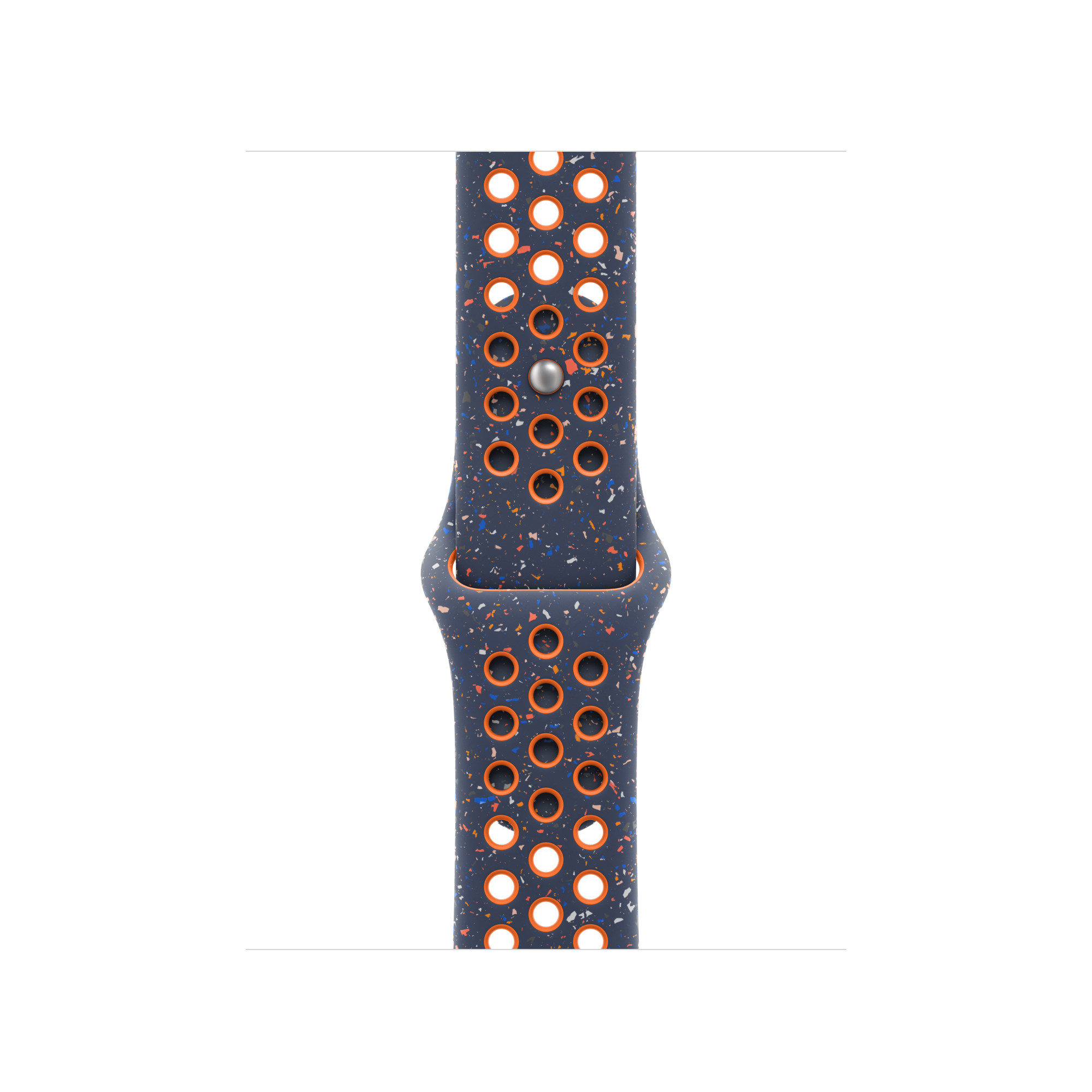 Apple MC2E4ZM/A smart wearable accessory Band Blue. Orange Fluoroelast