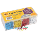 MARBIG COLOURED PAPER CLIPS BOX 800