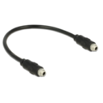 DeLOCK 0.25m, 2x3.5mm audio kabel 0,25 m 3.5mm Zwart