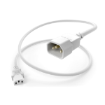UNC PWCD-C13C14-15A-02F-WHT power cable White 23.6" (0.6 m) C13 coupler C14 coupler