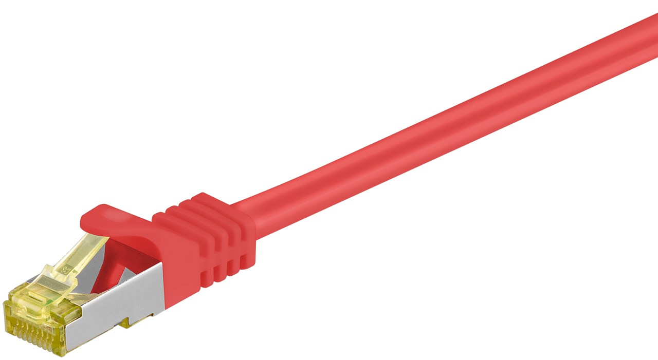 Image of Goobay 91580 networking cable Red 0.5 m Cat7 S/FTP (S-STP)