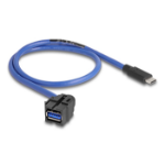 DeLOCK 88156 USB-kabel 0,5 m USB A USB C Zwart, Blauw