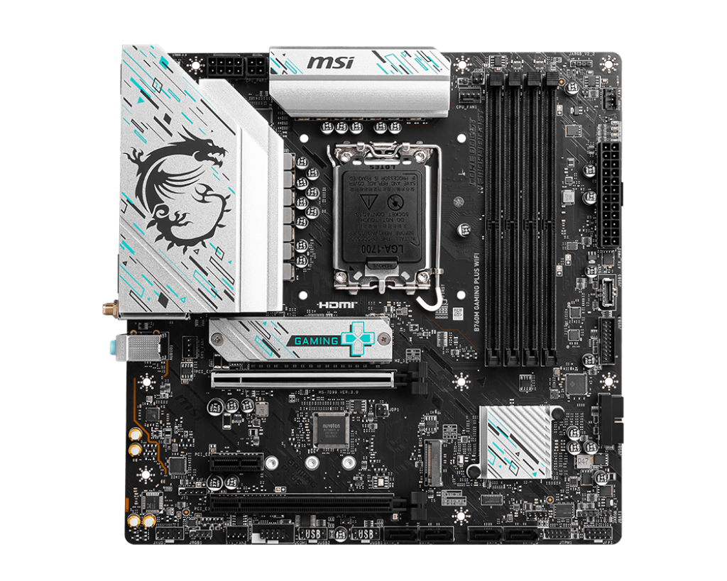 Image of MSI B760M GAMING PLUS WIFI motherboard Intel B760 LGA 1700 micro ATX