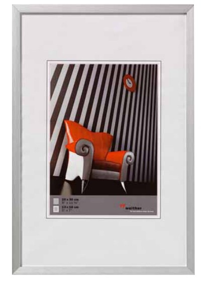 Image of walther design Chair 30x40 - Aluminum - Silver - 20 x 27 cm - 300...