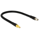 DeLOCK 0.4m RP-SMA/RP-SMA coaxial cable Black